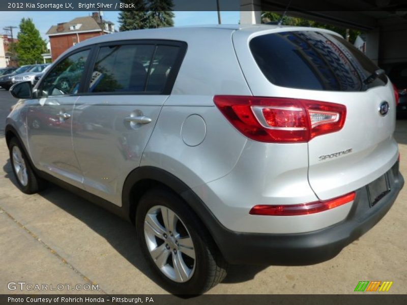 Bright Silver / Black 2012 Kia Sportage LX