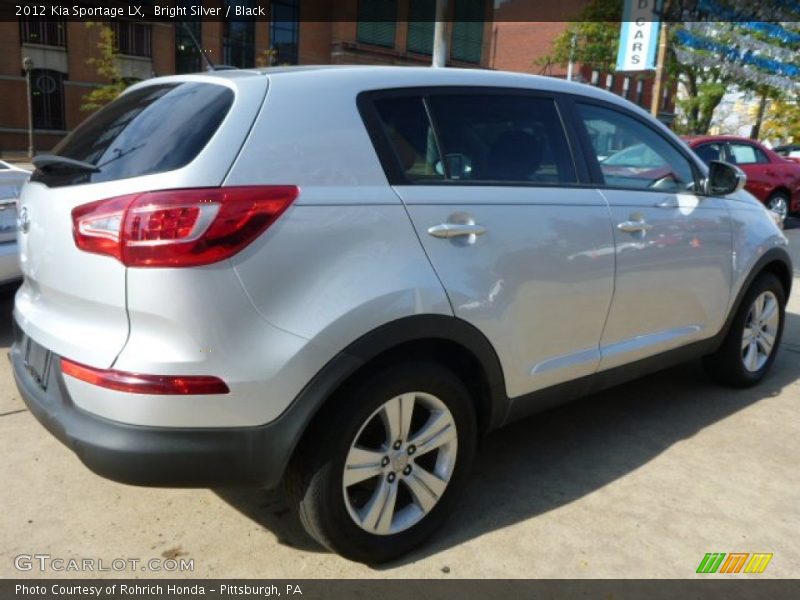 Bright Silver / Black 2012 Kia Sportage LX