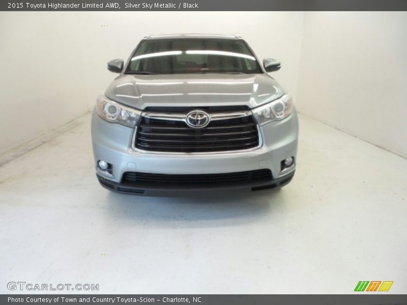 Silver Sky Metallic / Black 2015 Toyota Highlander Limited AWD