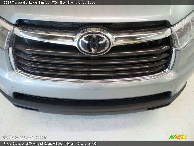 Silver Sky Metallic / Black 2015 Toyota Highlander Limited AWD