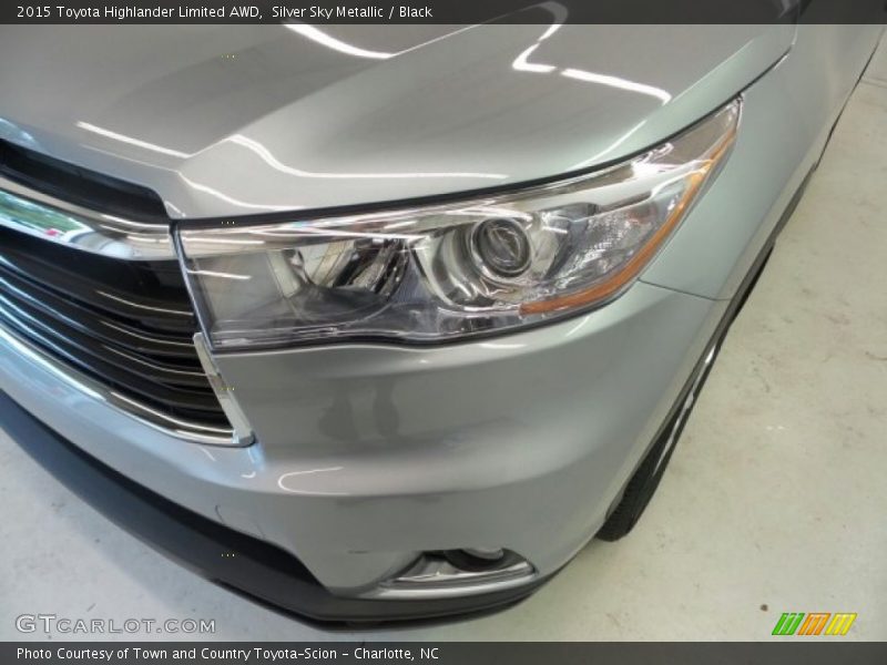 Silver Sky Metallic / Black 2015 Toyota Highlander Limited AWD
