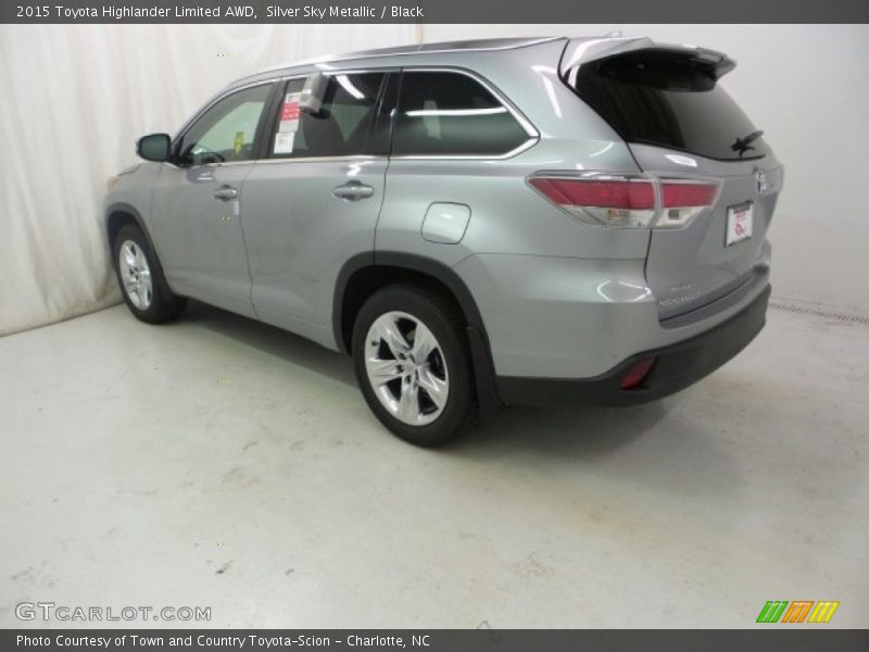 Silver Sky Metallic / Black 2015 Toyota Highlander Limited AWD