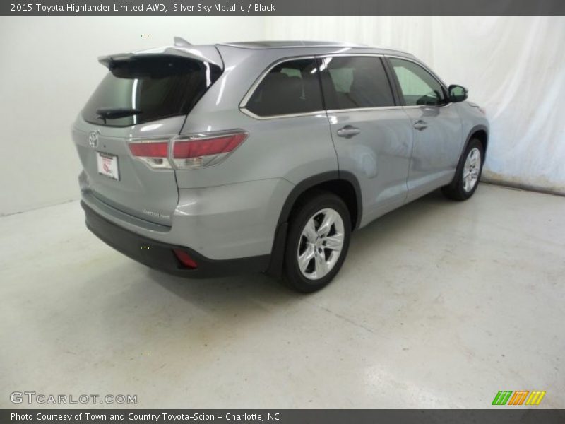Silver Sky Metallic / Black 2015 Toyota Highlander Limited AWD