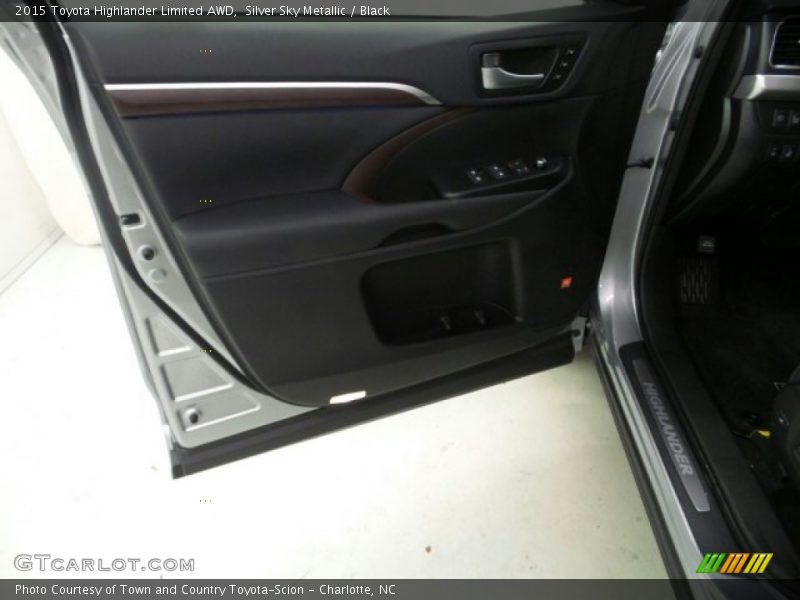 Silver Sky Metallic / Black 2015 Toyota Highlander Limited AWD