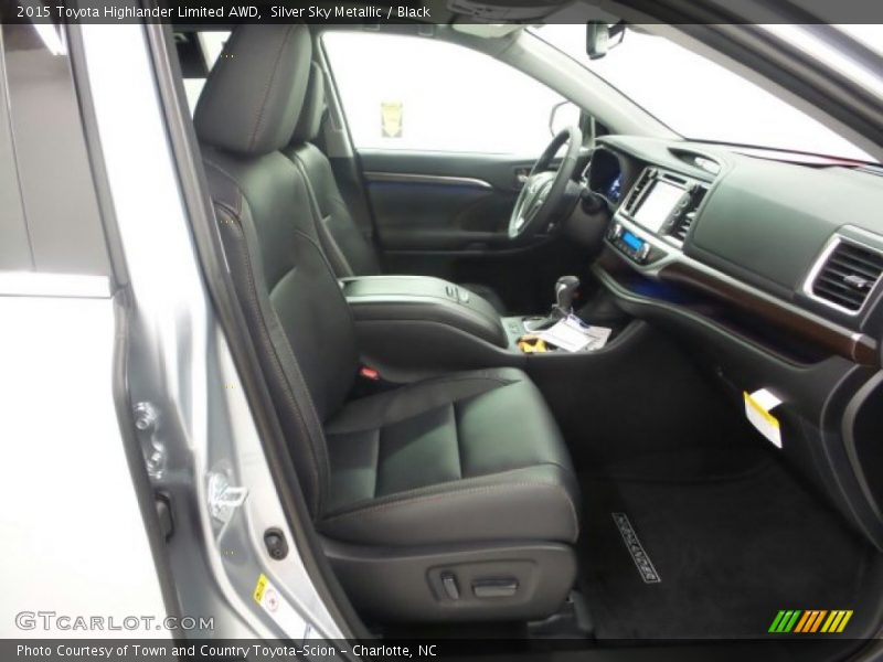 Silver Sky Metallic / Black 2015 Toyota Highlander Limited AWD