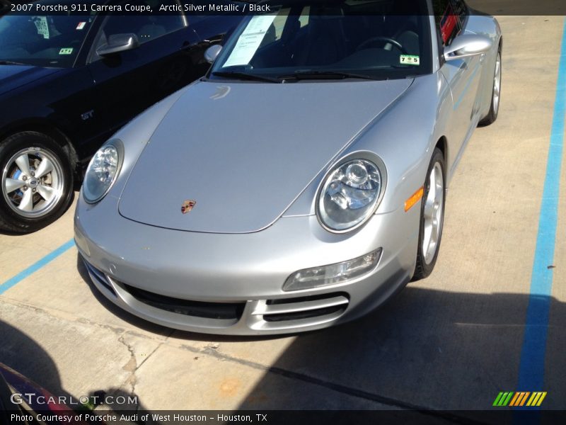 Arctic Silver Metallic / Black 2007 Porsche 911 Carrera Coupe