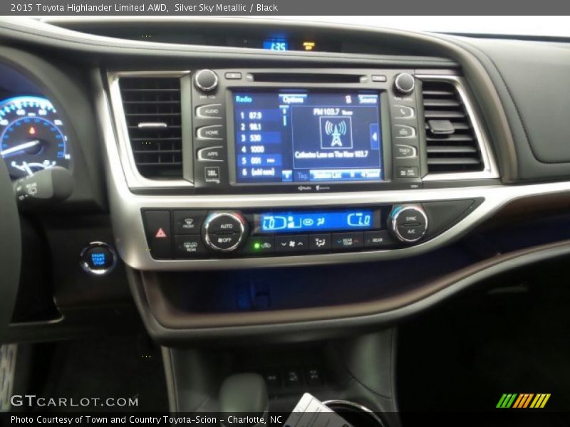 Silver Sky Metallic / Black 2015 Toyota Highlander Limited AWD