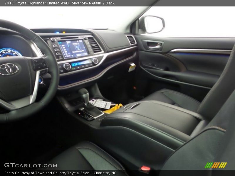 Silver Sky Metallic / Black 2015 Toyota Highlander Limited AWD