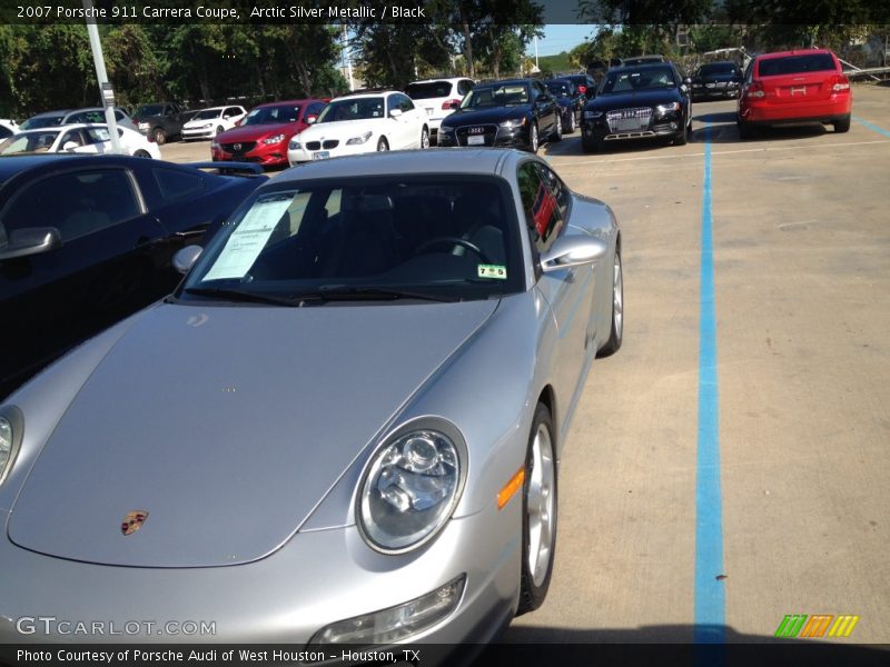 Arctic Silver Metallic / Black 2007 Porsche 911 Carrera Coupe