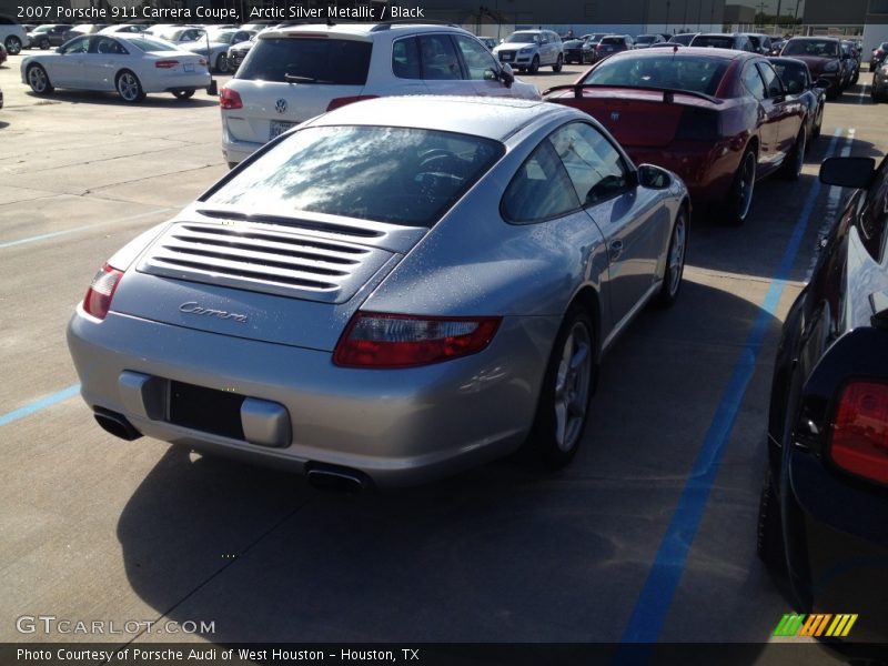 Arctic Silver Metallic / Black 2007 Porsche 911 Carrera Coupe