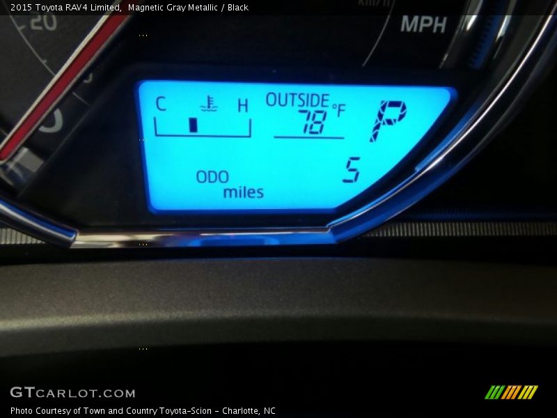 Magnetic Gray Metallic / Black 2015 Toyota RAV4 Limited