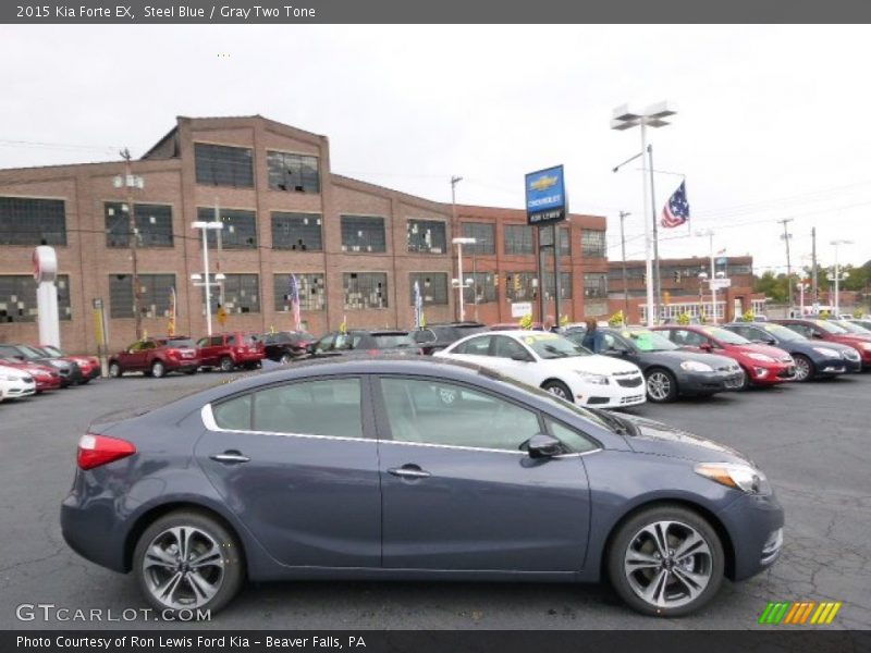 Steel Blue / Gray Two Tone 2015 Kia Forte EX