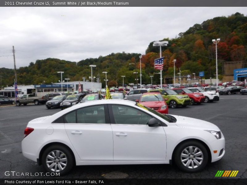 Summit White / Jet Black/Medium Titanium 2011 Chevrolet Cruze LS