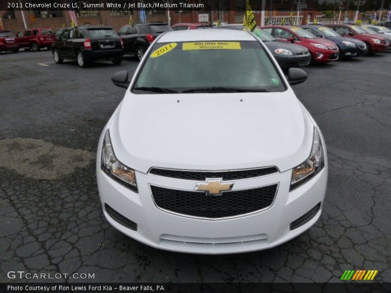 Summit White / Jet Black/Medium Titanium 2011 Chevrolet Cruze LS