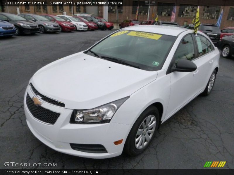 Summit White / Jet Black/Medium Titanium 2011 Chevrolet Cruze LS