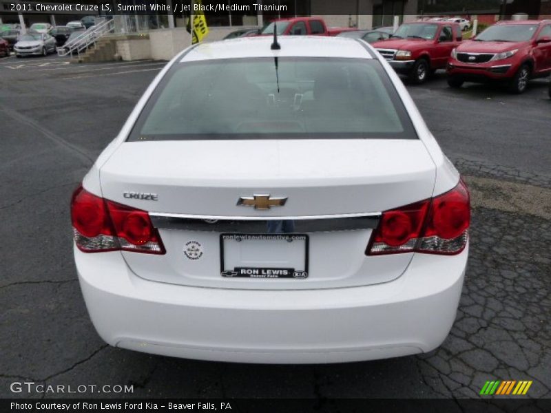 Summit White / Jet Black/Medium Titanium 2011 Chevrolet Cruze LS