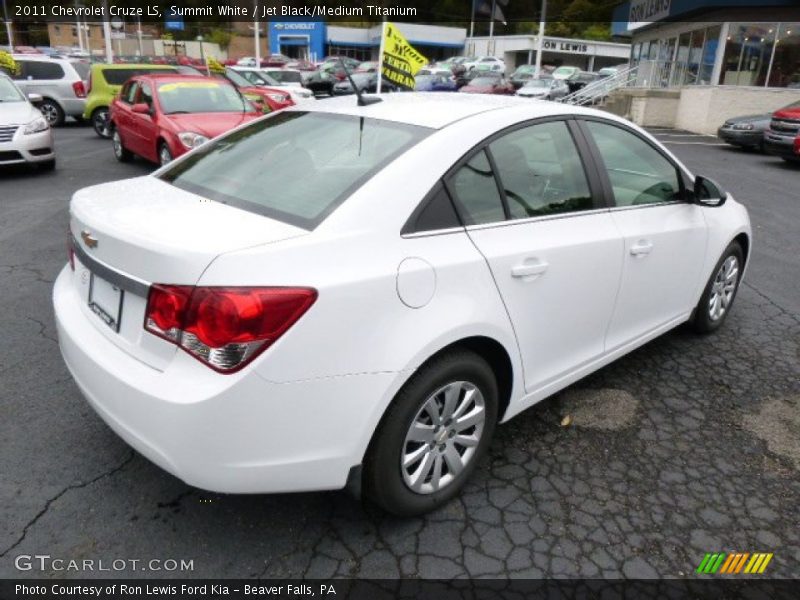 Summit White / Jet Black/Medium Titanium 2011 Chevrolet Cruze LS