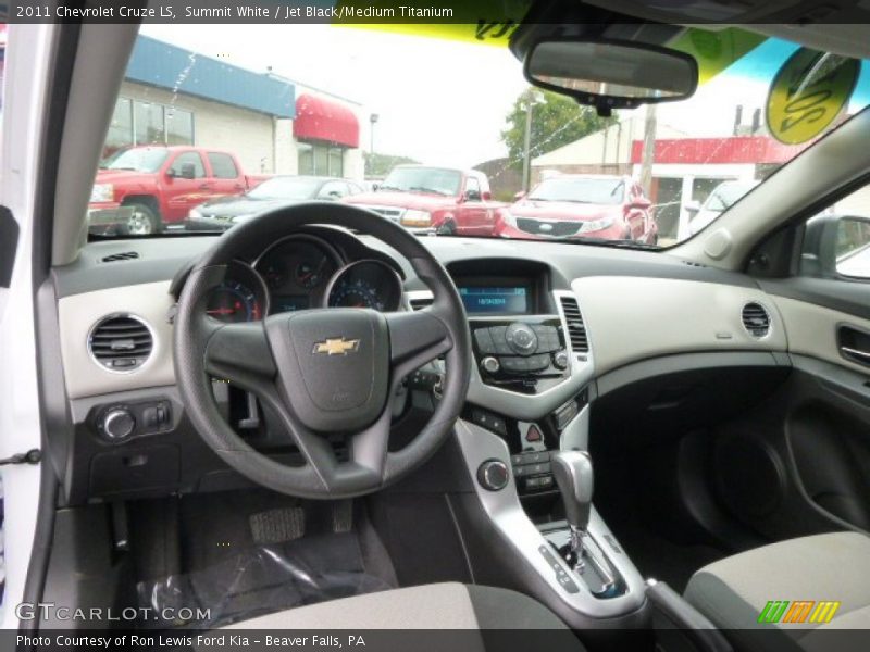 Summit White / Jet Black/Medium Titanium 2011 Chevrolet Cruze LS