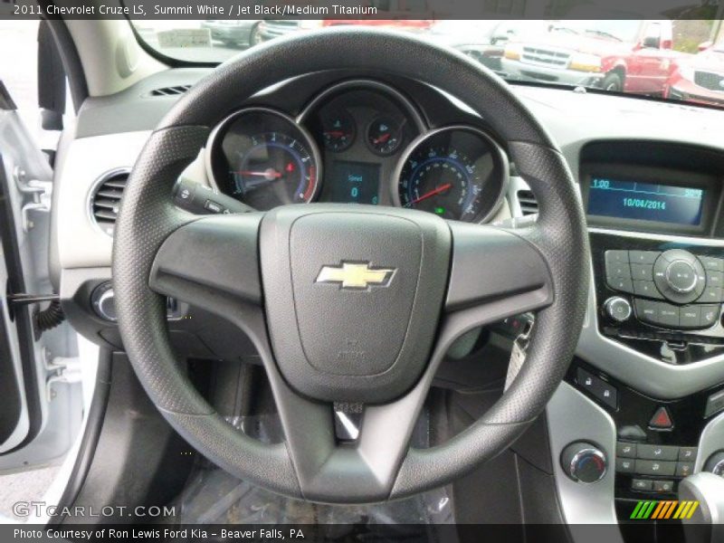 Summit White / Jet Black/Medium Titanium 2011 Chevrolet Cruze LS