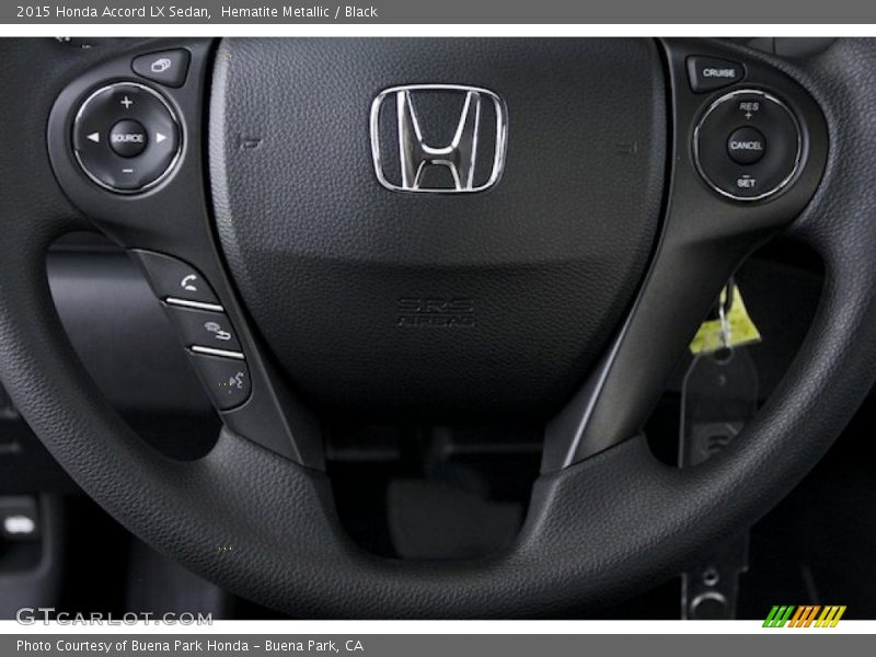 Hematite Metallic / Black 2015 Honda Accord LX Sedan