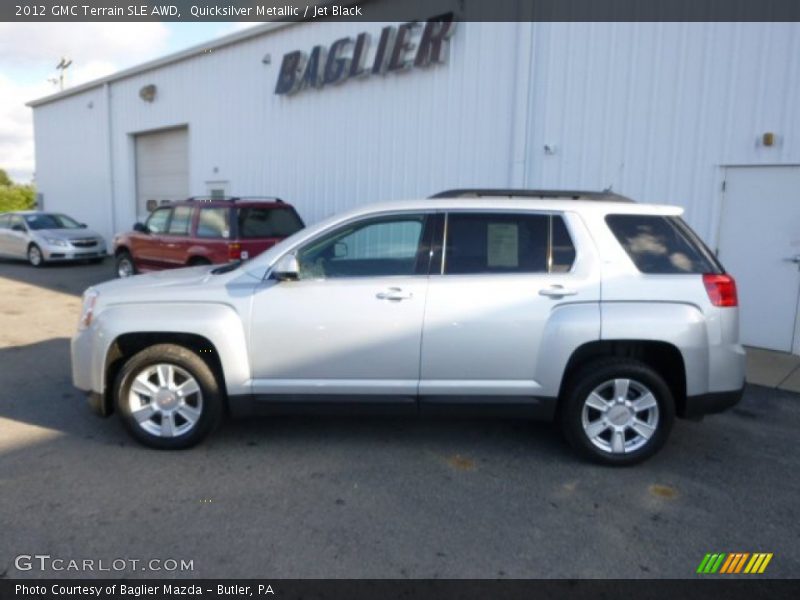 Quicksilver Metallic / Jet Black 2012 GMC Terrain SLE AWD