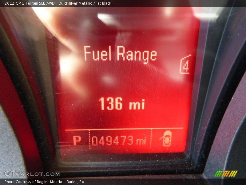 Quicksilver Metallic / Jet Black 2012 GMC Terrain SLE AWD