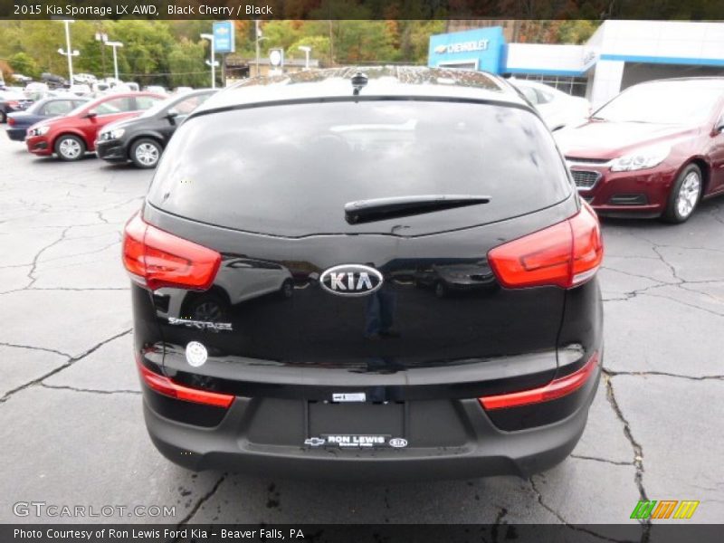 Black Cherry / Black 2015 Kia Sportage LX AWD