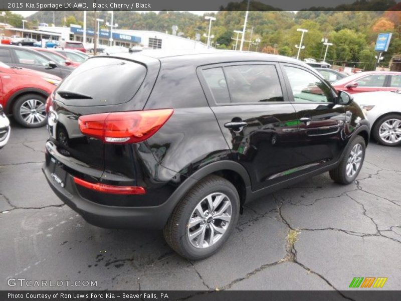 Black Cherry / Black 2015 Kia Sportage LX AWD
