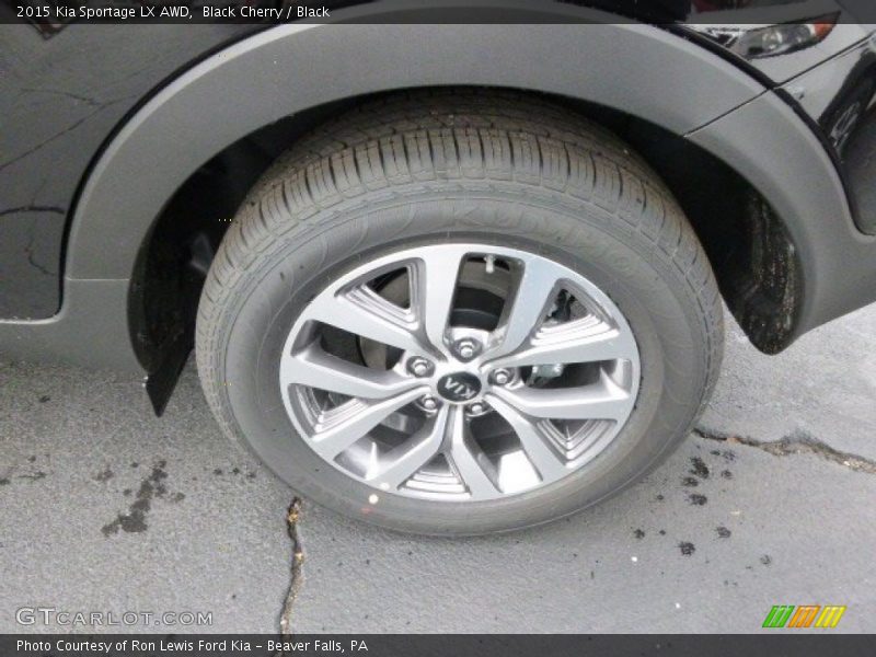 Black Cherry / Black 2015 Kia Sportage LX AWD