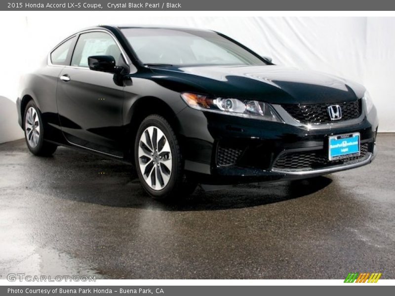 Crystal Black Pearl / Black 2015 Honda Accord LX-S Coupe