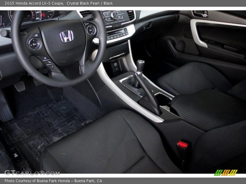 Crystal Black Pearl / Black 2015 Honda Accord LX-S Coupe