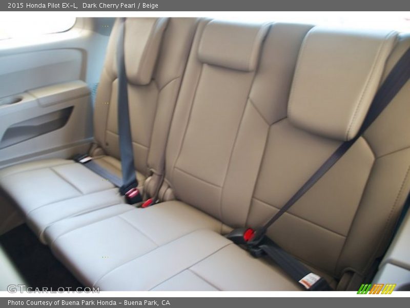 Dark Cherry Pearl / Beige 2015 Honda Pilot EX-L