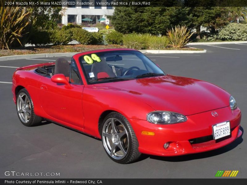 Velocity Red Mica / Black/Red 2004 Mazda MX-5 Miata MAZDASPEED Roadster