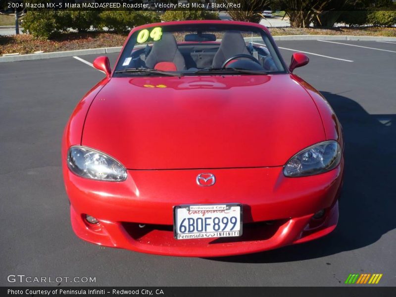 Velocity Red Mica / Black/Red 2004 Mazda MX-5 Miata MAZDASPEED Roadster