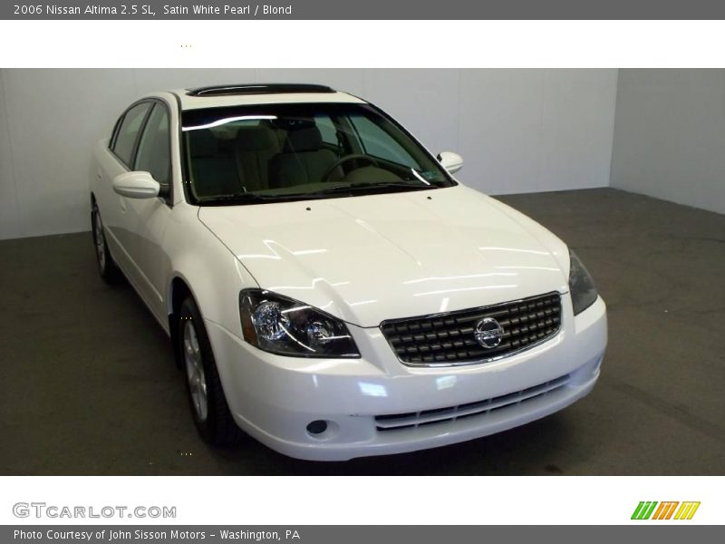 Satin White Pearl / Blond 2006 Nissan Altima 2.5 SL