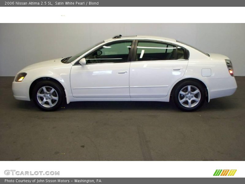 Satin White Pearl / Blond 2006 Nissan Altima 2.5 SL