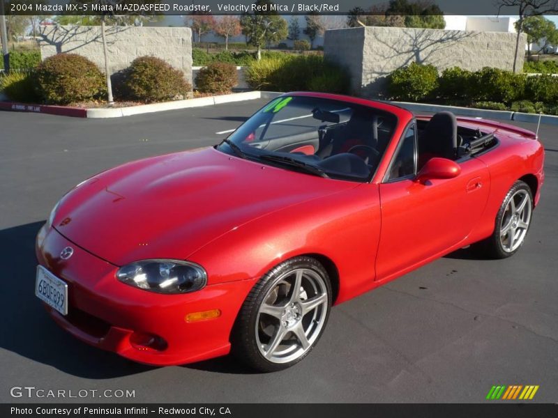 Velocity Red Mica / Black/Red 2004 Mazda MX-5 Miata MAZDASPEED Roadster