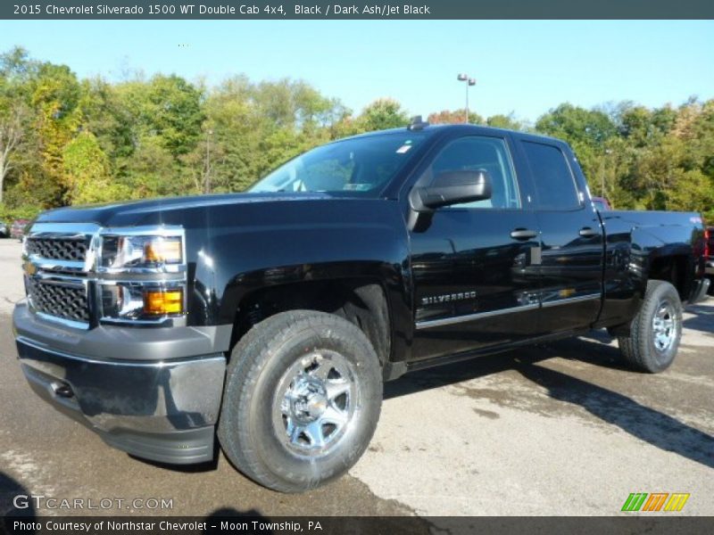 Black / Dark Ash/Jet Black 2015 Chevrolet Silverado 1500 WT Double Cab 4x4