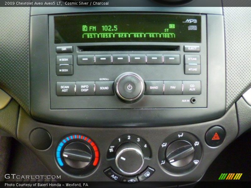 Cosmic Silver / Charcoal 2009 Chevrolet Aveo Aveo5 LT