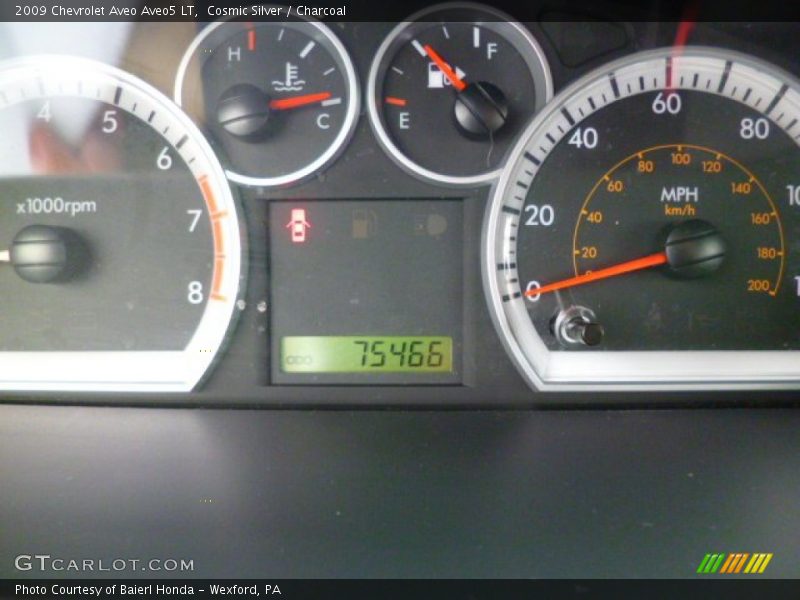 Cosmic Silver / Charcoal 2009 Chevrolet Aveo Aveo5 LT
