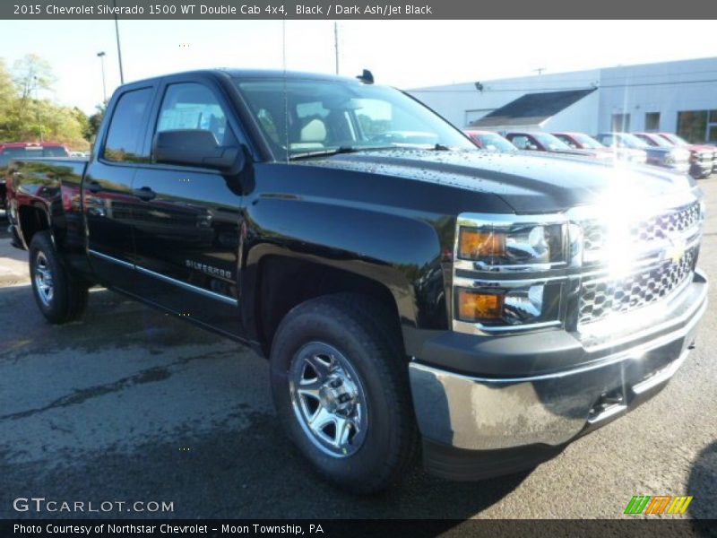Black / Dark Ash/Jet Black 2015 Chevrolet Silverado 1500 WT Double Cab 4x4