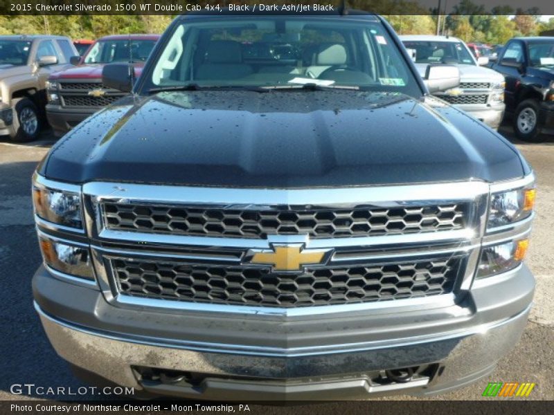 Black / Dark Ash/Jet Black 2015 Chevrolet Silverado 1500 WT Double Cab 4x4