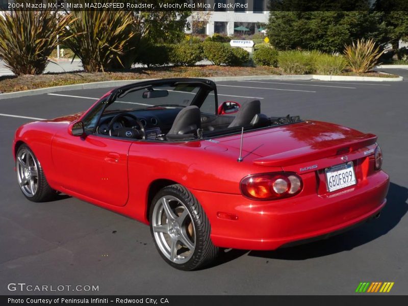 Velocity Red Mica / Black/Red 2004 Mazda MX-5 Miata MAZDASPEED Roadster