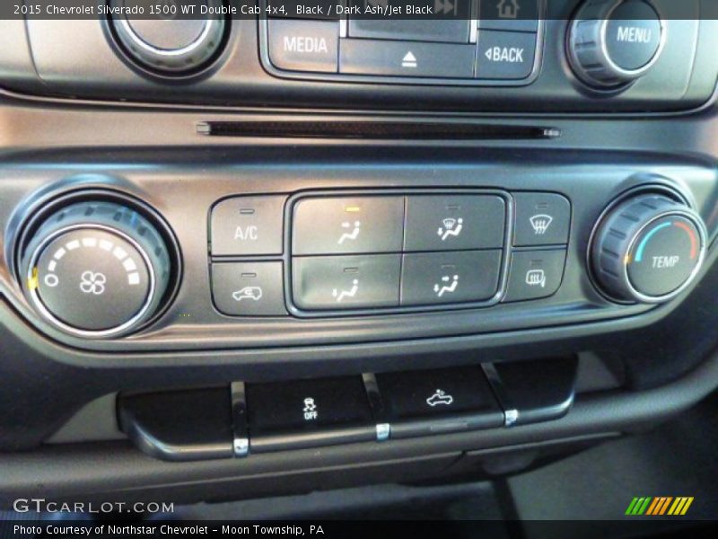Black / Dark Ash/Jet Black 2015 Chevrolet Silverado 1500 WT Double Cab 4x4