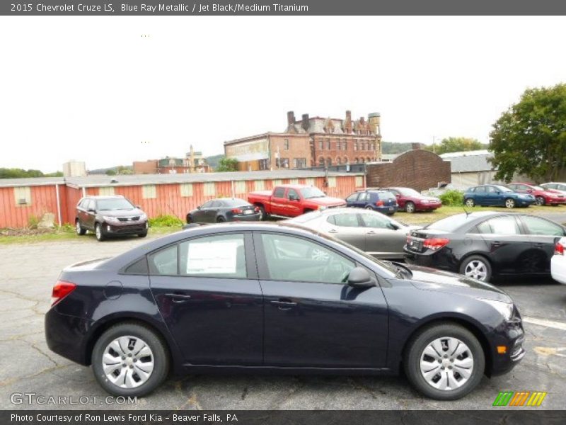 Blue Ray Metallic / Jet Black/Medium Titanium 2015 Chevrolet Cruze LS