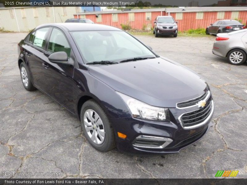 Blue Ray Metallic / Jet Black/Medium Titanium 2015 Chevrolet Cruze LS