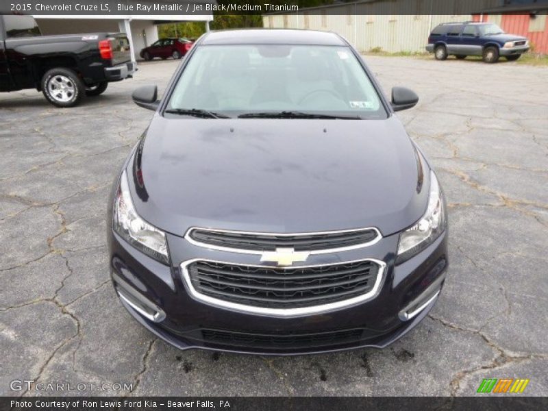 Blue Ray Metallic / Jet Black/Medium Titanium 2015 Chevrolet Cruze LS