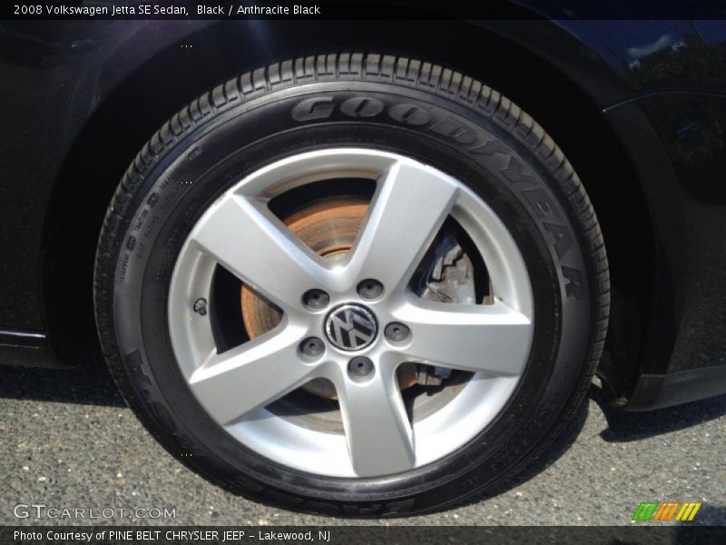 Black / Anthracite Black 2008 Volkswagen Jetta SE Sedan