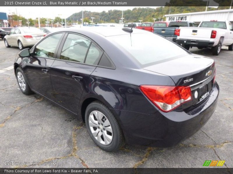 Blue Ray Metallic / Jet Black/Medium Titanium 2015 Chevrolet Cruze LS