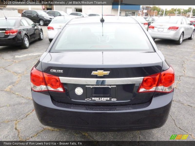 Blue Ray Metallic / Jet Black/Medium Titanium 2015 Chevrolet Cruze LS